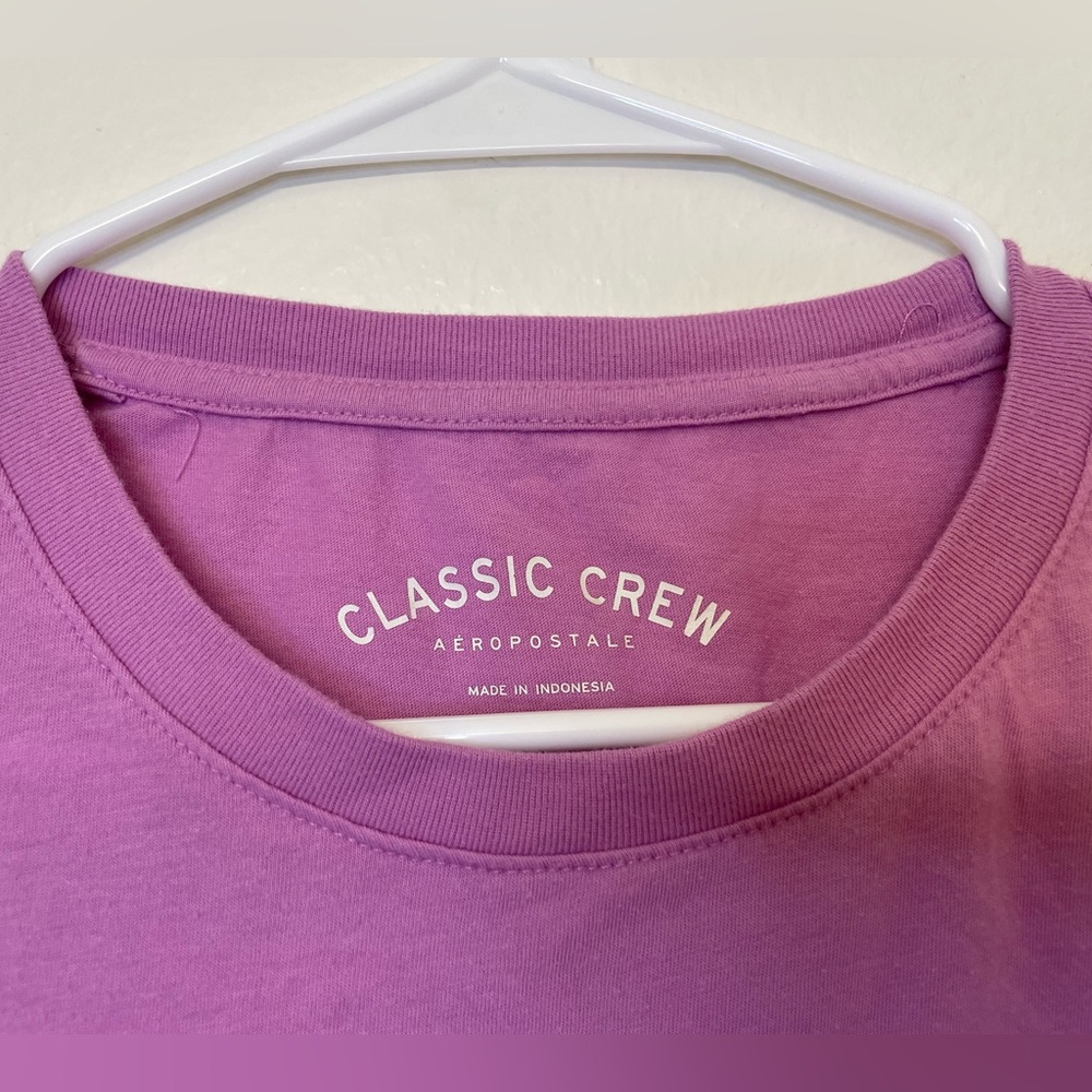 Aeropostale Women’s Aero Graphic Purple Tee Size‎ L - Picture 3 of 9
